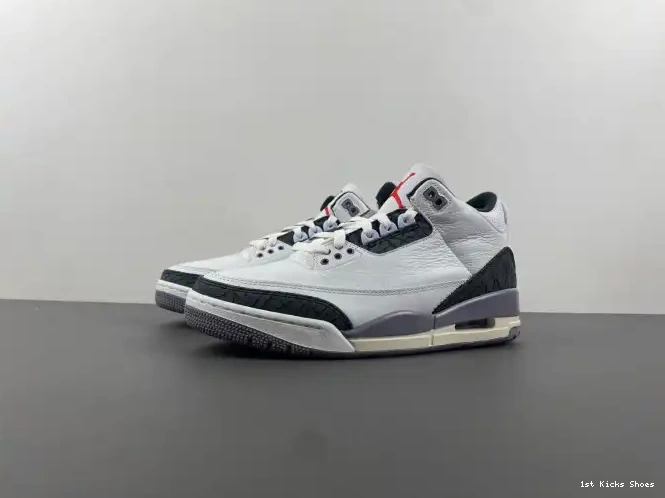 1st Kicks Shoes CT8532-106 Grey 3 Air Cement Jordan 0617